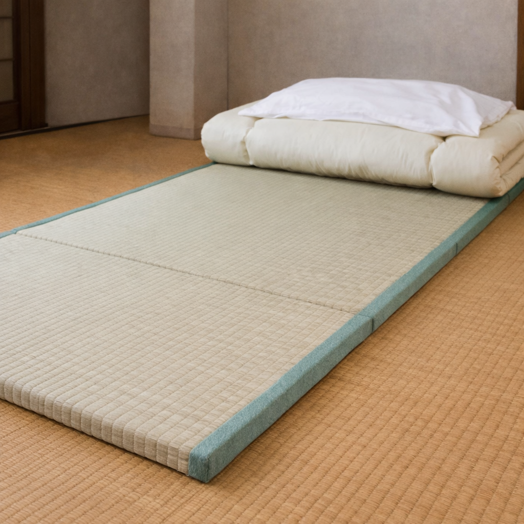 Tatami pliable en paille