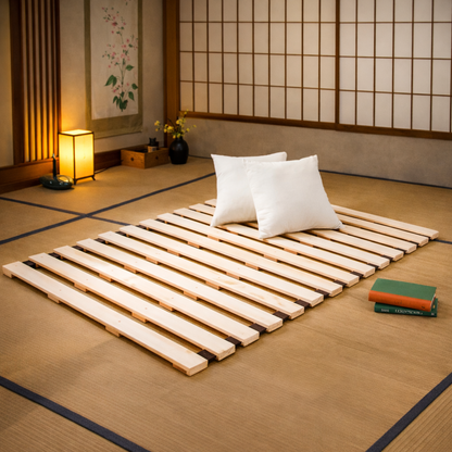 Lattes de Support de lit en bois massif - Style japonais