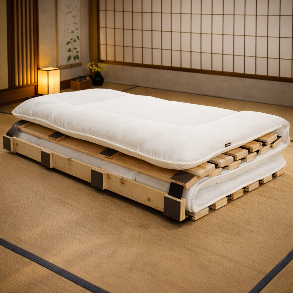 Lattes de Support de lit en bois massif - Style japonais