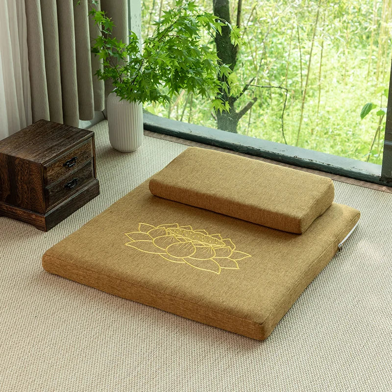 Set Méditation Zafu/Zabuton Naturel Chinois