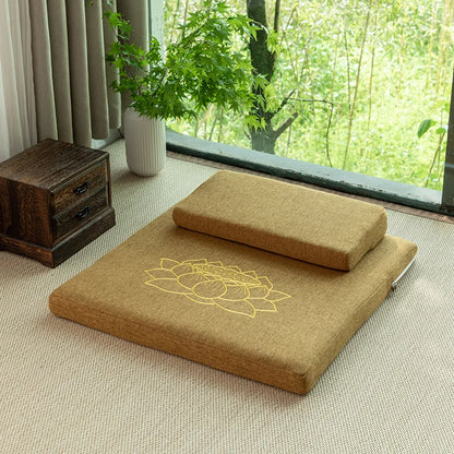 Set Méditation Zafu/Zabuton Naturel Chinois